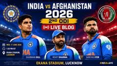 India vs Afghanistan 2nd ODI Match Live Score: Hashmatullah Shahidi wins toss, asks Indians to bat first