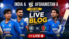 India A vs Afghanistan A 2nd ODI Match Highlights: Rain plays spoilsport as Boys in Blue suffer narrow defeat