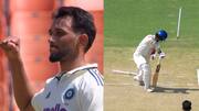 IND Vs AFG, One-off Test: Watch Prasidh Krishna send Sediqullah Atal's off-stump flying with a rattling inswinger