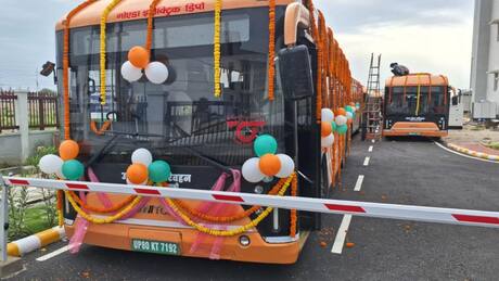 High-tech electric buses launched for Noida, Greater Noida, and Yamuna Authority