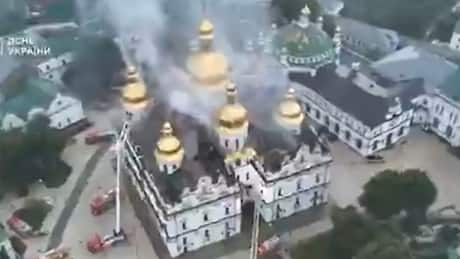1,000-year-old monastery destroyed as Russia launches massive attack on Ukrainian capital Kyiv