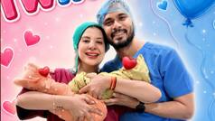 Sambhavna Seth - Avinash Dwivedi welcome twins via Surrogacy, break down in tears after meeting babies