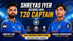 Shreyas Iyer takes charge as new CAPTAIN of Indian team, Vaibhav Sooryavanshi creates HISTORY