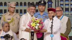 DK Shivakumar takes oath as Karnataka CM along with 13 ministers
