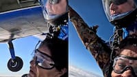 Skydiving Ka Video: जंपसूट पहनकर प्लेन से कूद गईं दादी, 73 साल की उम्र में पूरा किया सपना | देखें रोमांचक वीडियो