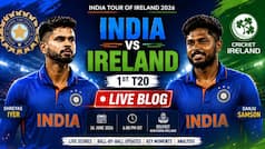 India vs Ireland 2026 1st T20I Highlights: Shreyas Iyer's captaincy starts on a difficult note as IND suffer 34-run loss