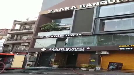 Fire breaks out at restaurant near South Delhi flyover; elderly woman rescued