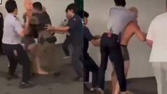 Viral Video: आपे से बाहर हो गया विदेशी बॉक्सर, पुलिस पकड़ने आई तो उन्हीं से भिड़ गया | देखें वीडियो