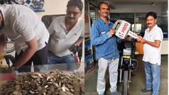 'Rs 10 Coins fill counter': Telangana man’s unique way of buying motorcycle catches internet's attention | Viral