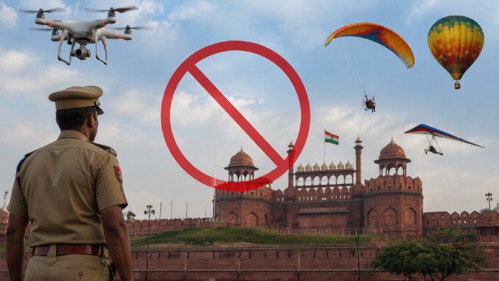 15 अगस्त से पहले बढ़ी दिल्ली की सुरक्षा, ड्रोन, पैराग्लाइडर और हॉट एयर बैलून उड़ाने पर लगी रोक