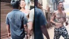 Watch: Foreign tourist creates ruckus in Varanasi, bites man inside house, tells police 'go back', viral video