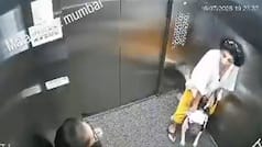 Video: Aggressive pet dog lunges at young girls inside Mumbai lift, CCTV captures scary moment; Watch video here