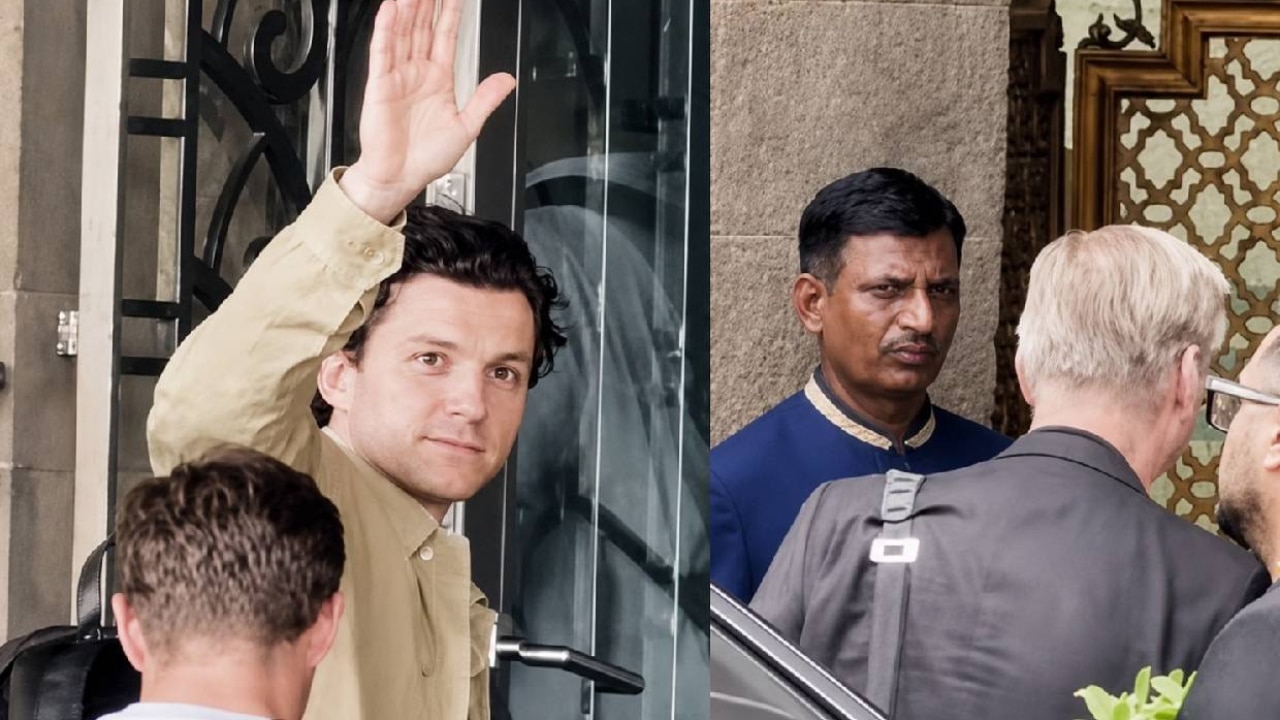 Academy Award winner Christopher Nolan and Tom Holland land in Mumbai for The Odyssey India premiere, video goes viral