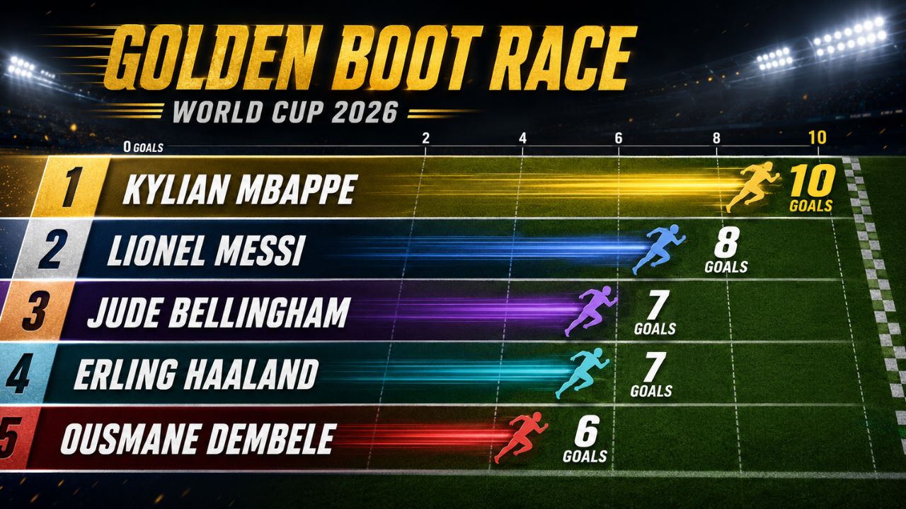 FIFA World Cup 2026: Kylian Mbappe snatches world record from Lionel Messi en route to grabbing Golden Boot lead