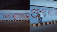 ‘Sonam Matters’: Delhi flyover graffiti brings Wangchuk’s protest back into focus | Watch video
