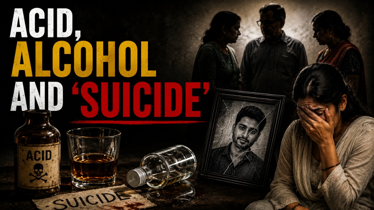 Acid, alcohol and 'suicide': Wife exposes husband's murder, in-laws tried to cover it up
