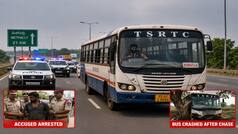 Drunk man steals TSRTC bus from depot, sparks 20 km police chase in Telangana highway