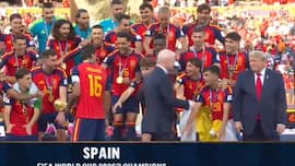 Trump refuses to leave podium as Spain lift FIFA World Cup Trophy, awkward moment goes viral; Watch video