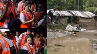 Assam floods: Bhumi Pednekar steps out amid waterlogged roads to distribute solar lights to flood-hit families, ‘Itna paani bhara hai...’ - Watch viral video