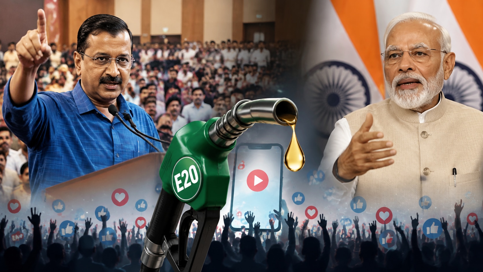 E-20 के खिलाफ अरविंद केजरीवाल की डिजिटल रैली, 7 लाख लोगों ने देखा लाइव
