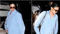 Deepika Padukone flaunts baby bump in rare outing with daughter Dua; Ranveer Singh comes to drop them at airport - Watch