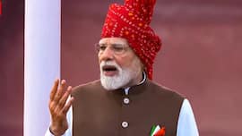 Independence Day 2026: PM Narendra Modi’s traditional attire gets patriotic touch with red bandhani safa and tricolour pocket square
