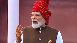 Independence Day 2026: PM Narendra Modi’s traditional attire gets patriotic touch with red bandhani safa and tricolour pocket square