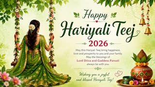 Happy Hariyali Teej 2026: 50 wishes, WhatsApp messages and greeting ideas to share with friends and family