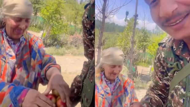 A simple gift, a heartfelt ‘shukriya’: Kashmiri woman’s kind gesture to CRPF jawan wins hearts online | Viral video