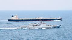 Indian Navy safely escorts two crude oil tankers through high-risk maritime zone