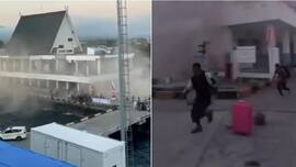 Caught on camera: Terrifying moment as 7.7 earthquake strikes Indonesia, people seen fleeing in panic, buildings toppling