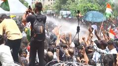 Jharkhand Student Protest: Watch police use water cannons, spiked barricades to disperse protesters, Gen-Z seen dancing during ‘Vidhan Sabha Gherao’ march