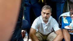'Police said orders from top': Rahul Gandhi sits on dharna outside senior cop's office with victim, demands FIR over pellet gun use