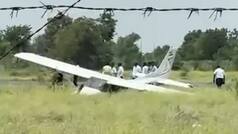 Trainer aircraft crashes near Baramati airstrip in Maharashtra's Pune district, no causality reported | Watch