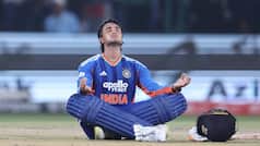 WATCH: Abhishek Sharma's viral meditation celebration after fastest T20I century, goes viral