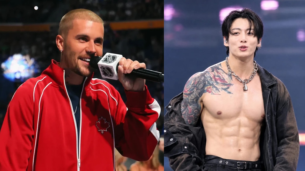 BTS' Jungkook reacts after Justin Bieber reposts his viral LA concert clip; BTS ARMY reacts