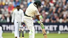 WATCH: Babar Azam bowled for 7 as Pakistan collapse to 133, Harry Brook smashes fifty to put England ahead at Edgbaston