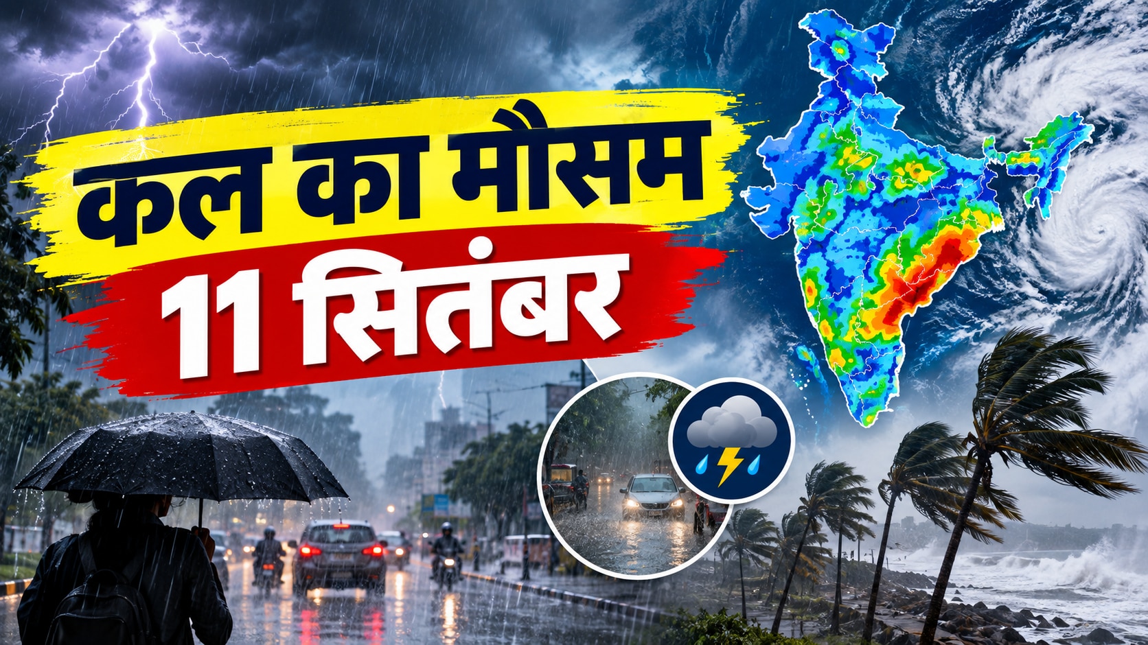 11 सितंबर को इन 3 राज्यों के लिए IMD ने जारी किया भारी बारिश का अलर्ट, जानिए कल कैसा रहेगा मौसम