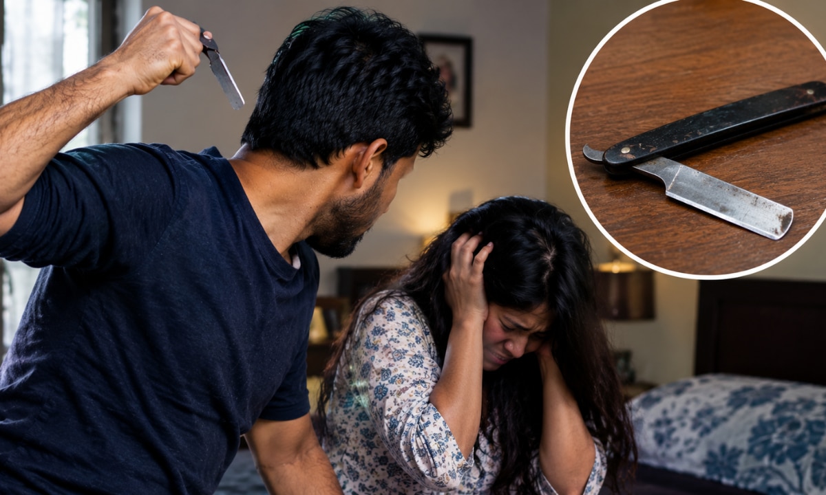 Delhi Shocker! Man attacks wife with 'Ustra' over his alleged affair with another woman