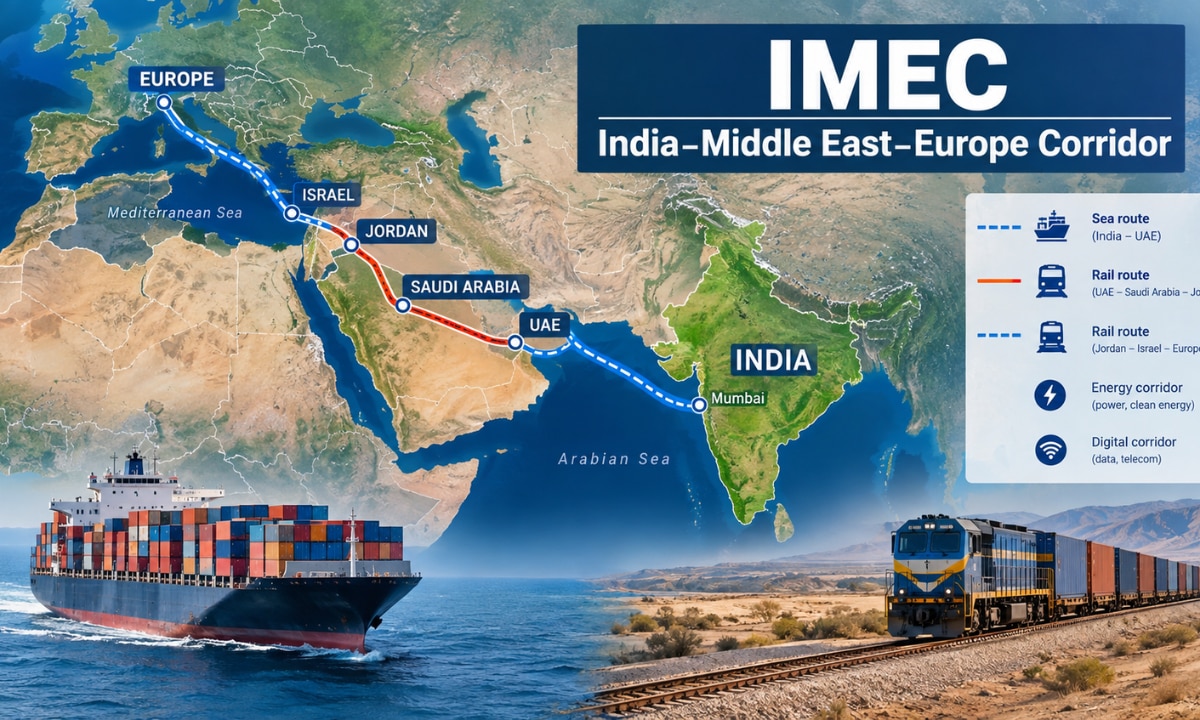 What is the India-Middle East-Europe corridor that Trump has pitched as a solution to Iran problem?