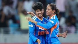 WATCH: Shree Charanis two-wicket over turns the match in Indias favour against Pakistan