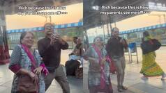 'Filmed each other till train left': Woman records parents' sweet station goodbye; you can't stop watching the viral moment