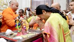 Delhi CM Rekha Gupta offers prayers at ISKCON Temple on Janmashtami