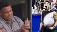 Brazil great Ronaldo Nazario sips on honey deuce as Zverev and Shelton book final spots at US Open 2026