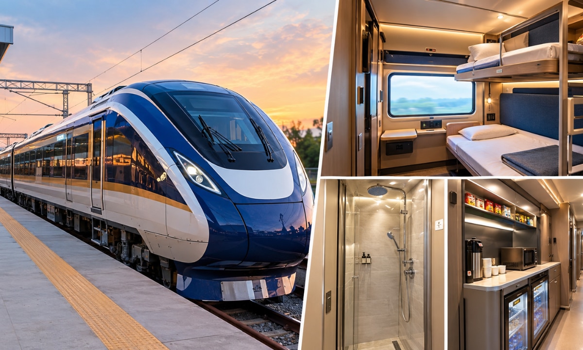 24 coach Vande Bharat Sleeper train: Good news for commuters as Indian Railways launches long-distance travel with luxury facilities like hot shower and mini-pantries