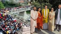 Hanuman Ansh team visits Neem Karoli Baba at Kainchi Dham amid overcrowding warning