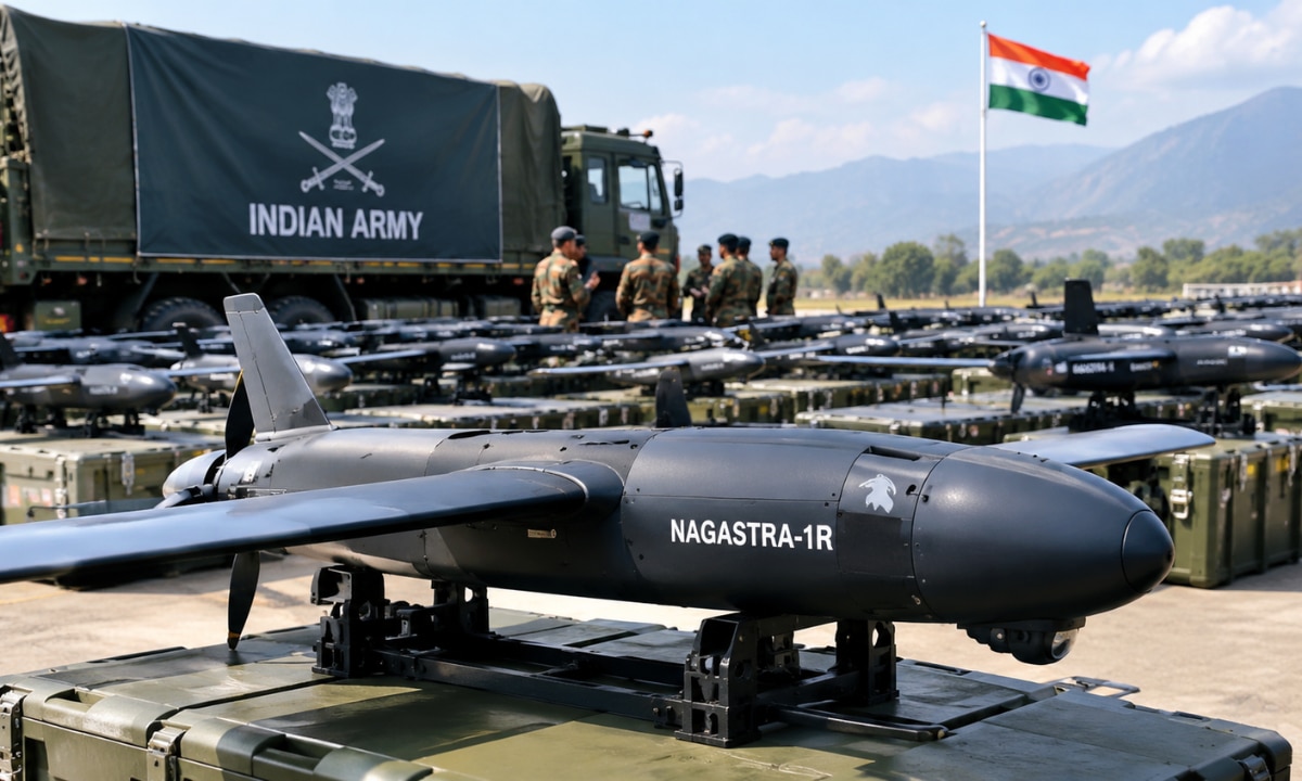 Good news for India as Indian Army receives 450 Nagastra-1R kamikaze drones in largest-ever single consignment