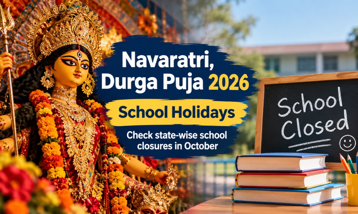 Navaratri, Durga Puja 2026 School holidays: Check state-wise school school closures in October