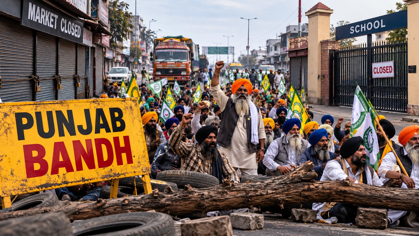 Punjab Bandh LIVE: Statewide shutdown over Parvinder Singh Jhota's murder; schools shut, colleges closed in four districts