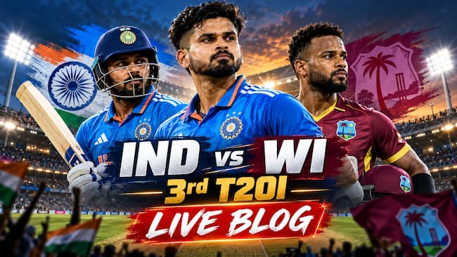 IND vs WI, 3rd T20I Live: Will Shreyas Iyer's Team India bounce back in Indore?